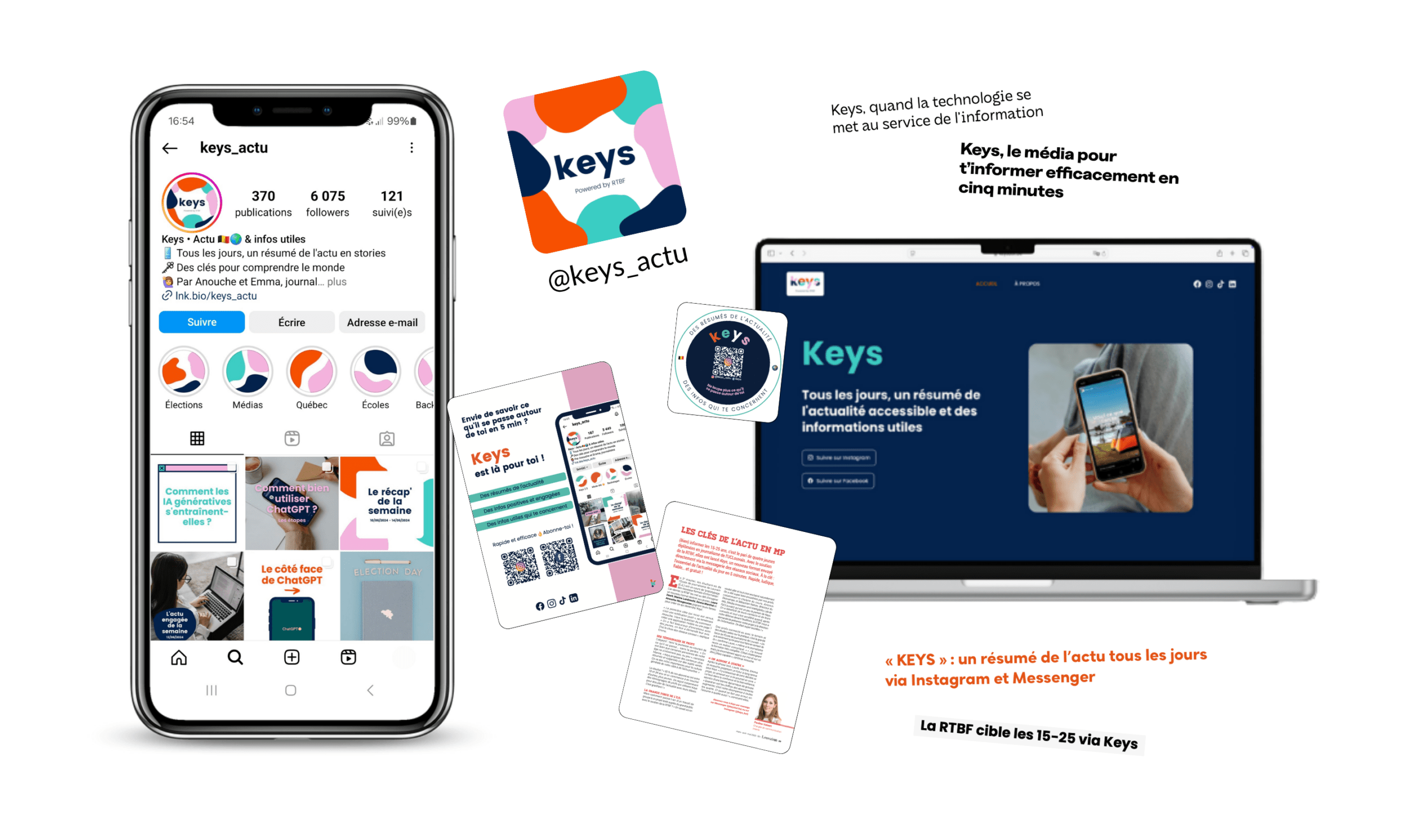 Keys, média d'info sur les réseaux sociaux